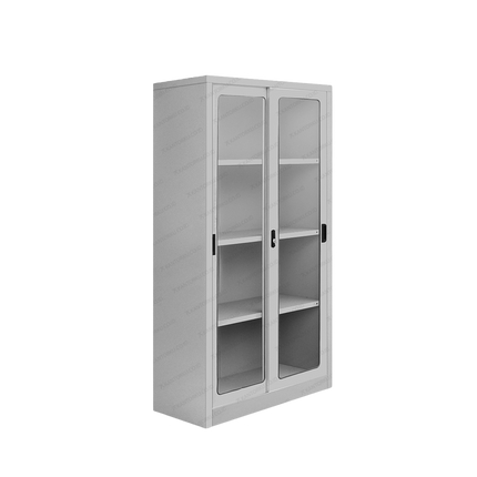 Lemari Arsip Kaca Alba Metal SDG 206 Kaca transparan elegan untuk ruang kerja modern