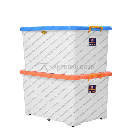 Box container besar Shinpo SIP 119 CB 150 kapasitas 150 liter dengan roda dan handle kuat – Kantorku