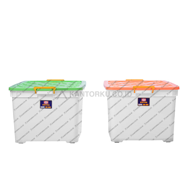 Box container besar Shinpo SIP 190 CB 190 kapasitas 190 liter dengan roda dan handle kuat – Kantorku