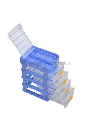 Rak mini Shinpo warna cerah dengan handle kuat dan struktur awet untuk barang kecil – Kantorku.co.id