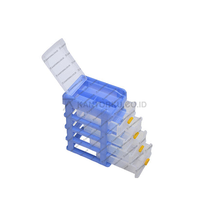 Rak mini Shinpo warna cerah dengan handle kuat dan struktur awet untuk barang kecil – Kantorku.co.id