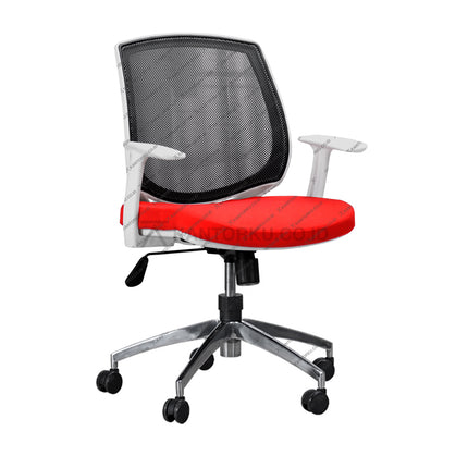 Kursi kerja Savello mesh ergonomis dengan kaki aluminium – kantorku.co.id