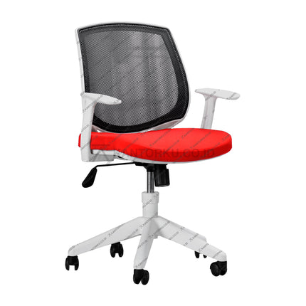 Kursi kerja Savello bahan mesh ergonomis elegan – kantorku.co.id