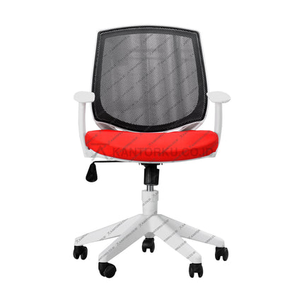 Kursi kantor Savello modern minimalis warna putih – Kantorku