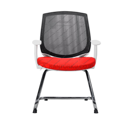 Kursi hadap Savello Sirro Pro VT1A elegan chrome metal – Kantorku