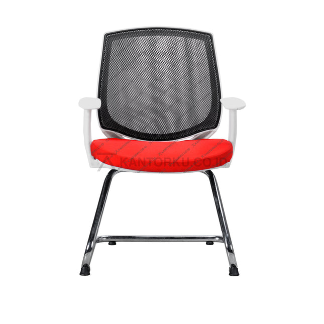 Kursi hadap Savello Sirro Pro VT1A elegan chrome metal – Kantorku