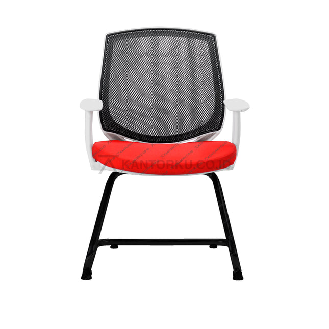 Kursi hadap Savello Sirro Pro VT1 powder coating putih – Kantorku