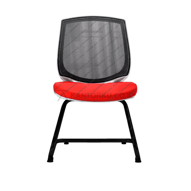 Kursi hadap Savello Sirro Pro V powder coating putih – Kantorku