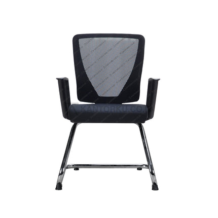 Kursi kantor Savello modern minimalis chrome metal – Kantorku