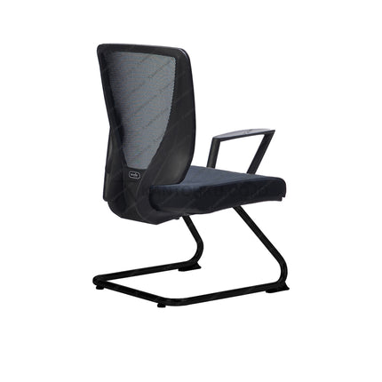 Kursi Savello kaki cantilever powder coating ergonomis – kantorkudotcodotid