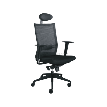 FIRM SKIN office chair dengan sandaran mesh fleksibel dan dudukan empuk. Tersedia di Kantorku.co.id