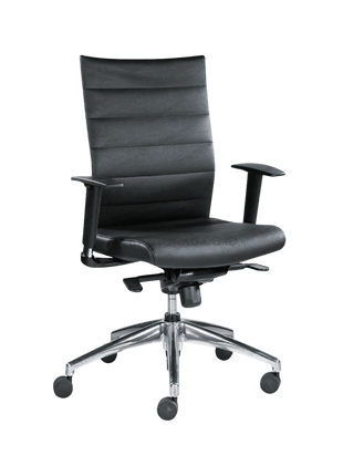 Ergonomic chair FIRM SKIN dengan fitur penyesuaian posisi duduk ideal. Tersedia di Kantorku.co.id