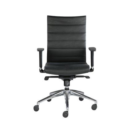 Kursi kantor FIRM SKIN ergonomis untuk kenyamanan kerja jangka panjang. Tersedia di Kantorku.