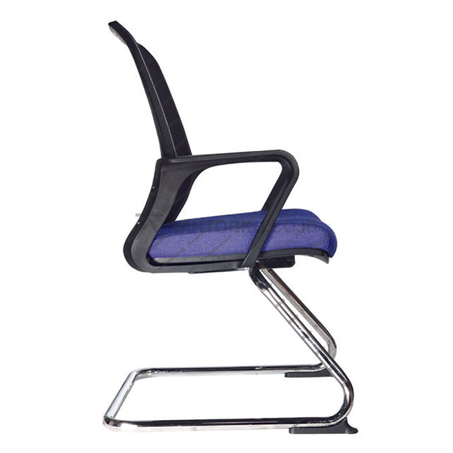 Kursi kantor Ecos SKM 3305 A Kursi hadap dengan desain elegan dan fungsional. Menggunakan kaki model cantilever berbahan chrome