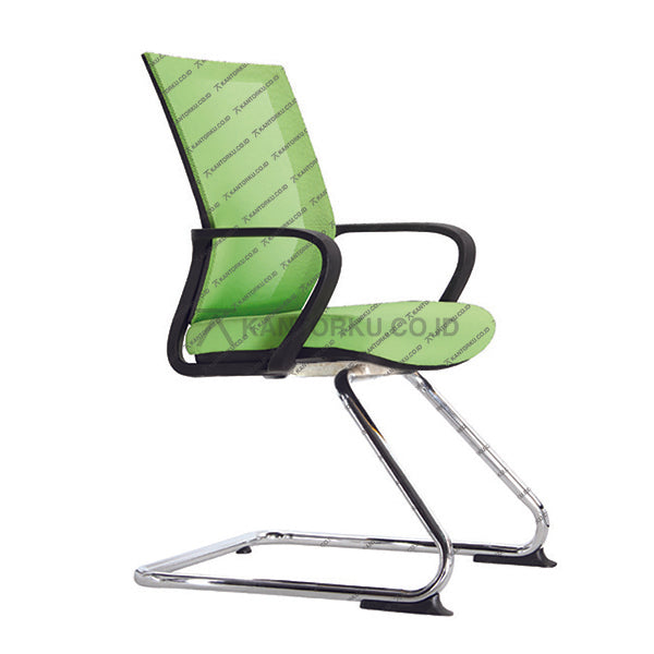 Ecos SKM 3805 A – Kursi Hadap Modern dengan Kaki Cantilever Chrome