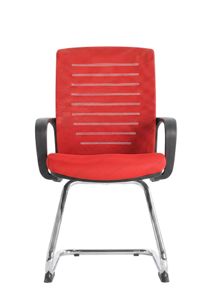 kursi hadap Ecos SKM 3905 A mesh kaki cantilever aluminium chrome
