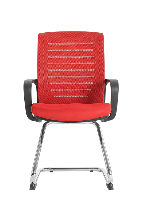 kursi hadap Ecos SKM 3905 A mesh kaki cantilever aluminium chrome