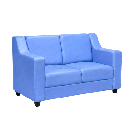 Sofa 2 seater Bravaro berbahan Oscar berkualitas mudah dibersihkan