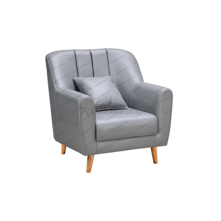 Sofa single Harold Clevano dengan sandaran bertekstur elegan – kantorku.co.id