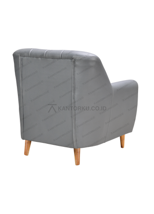 Sofa satu dudukan Clevano desain hangat dan modern – kantorku