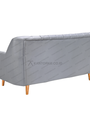 Sofa tiga dudukan kayu elegan untuk ruang kerja – kantorku.co.id