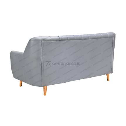 Sofa tiga dudukan kayu elegan untuk ruang kerja – kantorku.co.id