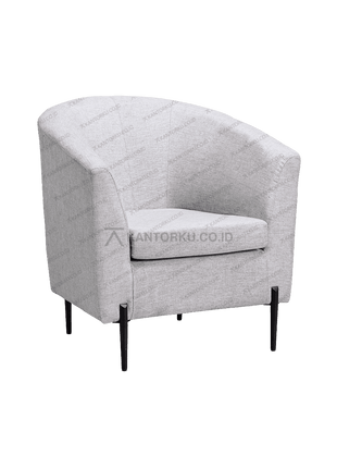 Sofa single Harold Erika Lite dengan kaki besi ramping elegan – kantorku.co.id