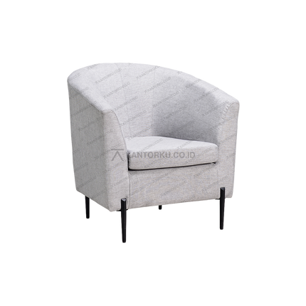 Sofa single Harold Erika Lite dengan kaki besi ramping elegan – kantorku.co.id
