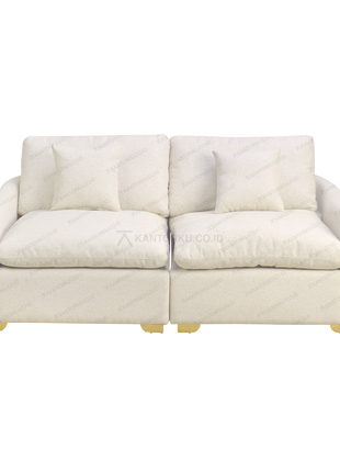 Sofa Luna Premium 2 seater elegan untuk ruang tamu minimalis – Tersedia di Kantorku.