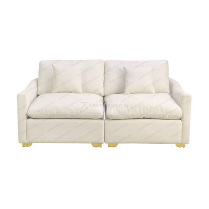Sofa Luna Premium 2 seater elegan untuk ruang tamu minimalis – Tersedia di Kantorku.