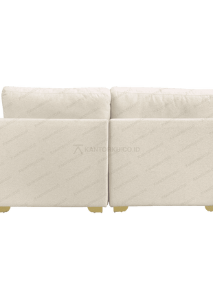 Sofa dua dudukan Luna Premium desain modern dengan bantalan empuk – Tersedia di Kantorku.co.id.