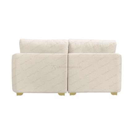 Sofa dua dudukan Luna Premium desain modern dengan bantalan empuk – Tersedia di Kantorku.co.id.