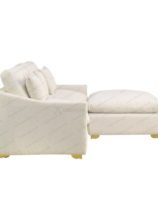 Sofa L Luna Premium dengan bantalan empuk dan sandaran nyaman - Tersedia di Kantorku