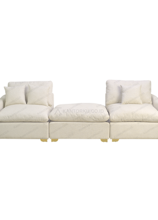 Sofa L Luna Premium memberikan kenyamanan maksimal untuk ruang keluarga - Tersedia di Kantorku.co.id