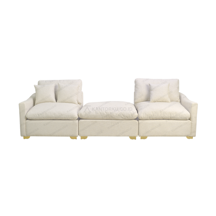 Sofa L Luna Premium memberikan kenyamanan maksimal untuk ruang keluarga - Tersedia di Kantorku.co.id