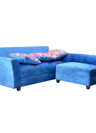 sofa L dili suede jakarta desain klasik elegan ruang keluarga Tersedia di Kantorku