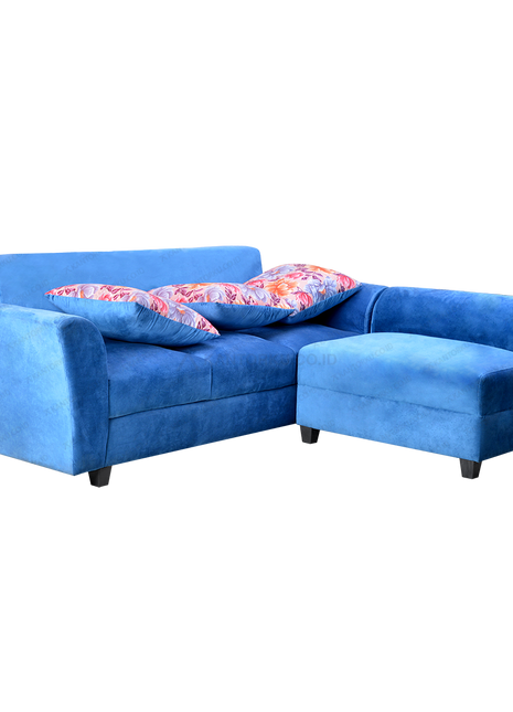 sofa L dili suede jakarta desain klasik elegan ruang keluarga Tersedia di Kantorku