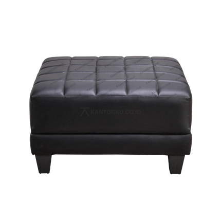 Kursi Harold Noir bangku kaki hitam elegan minimalis – kantorku