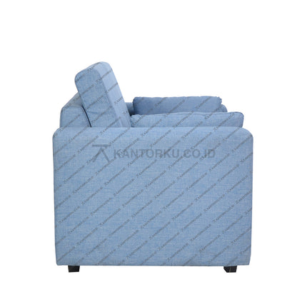 Sofa Oceanic Scandinavian dengan desain minimalis dan kaki kayu elegan — kantorku