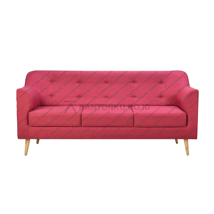 Sofa Retro by OLIV desain Scandinavian minimalis dengan kaki kayu mahoni elegan — kantorku