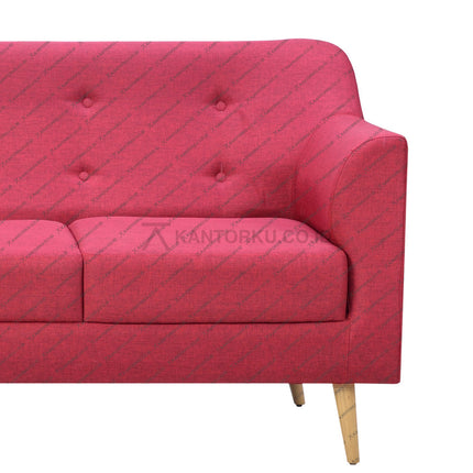 Sofa OLIV Retro dengan desain Scandinavian klasik dan unsur kayu alami — kantorkudotcodotid