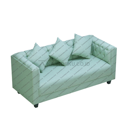 Sofa OLIV Turquoise elegan dengan desain klasik dan warna turquoise yang menawan — kantorkudotcodotid