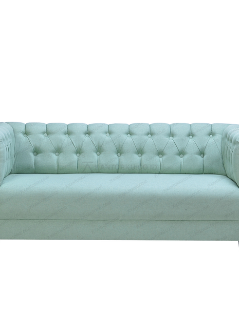 sofa turquoise jakarta desain klasik modern elegan ruang tamu Tersedia di Kantorku