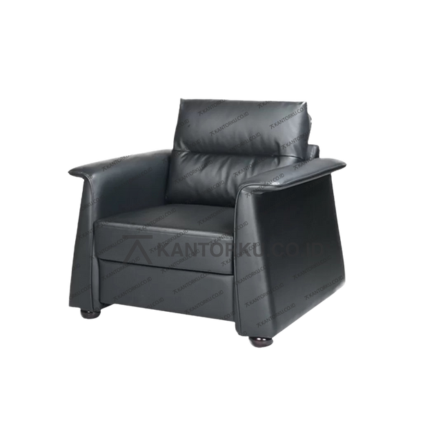Sofa Chitose Union 1 dengan desain minimalis modern dan dudukan kulit sintetis kantorku.co.id