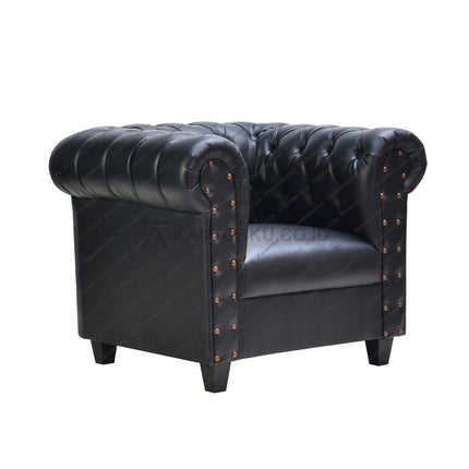 Sofa Verona Botega dengan kulit sintetis lembut dan jahitan kokoh — kantorku.co.id