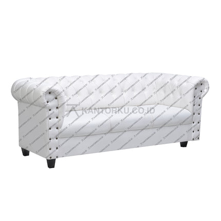 Sofa Verona Botega modern elegan dengan finishing kulit sintetis halus — kantorku