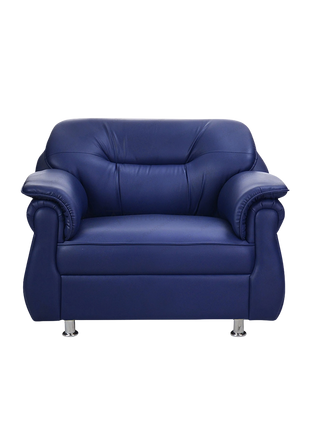 Sofa single Oliv Xena berbahan synthetic leather mudah dibersihkan – Tersedia di Kantorku.co.id.