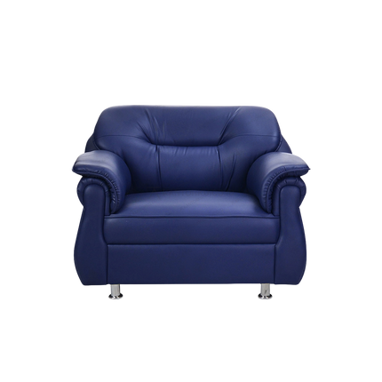Sofa single Oliv Xena berbahan synthetic leather mudah dibersihkan – Tersedia di Kantorku.co.id.