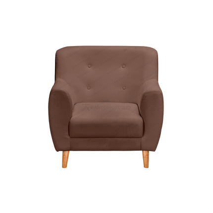 Sofa Zura 1 seater ergonomis nyaman terjangkau dengan desain modern elegan Tersedia di Kantorku