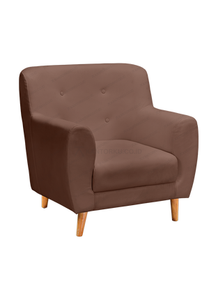 Sofa single seater ergonomis nyaman terjangkau dengan bahan Oscar premium Tersedia di Kantorku